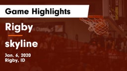 Rigby  vs skyline Game Highlights - Jan. 6, 2020