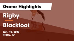 Rigby  vs Blackfoot  Game Highlights - Jan. 10, 2020