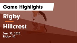 Rigby  vs Hillcrest  Game Highlights - Jan. 30, 2020