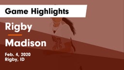 Rigby  vs Madison  Game Highlights - Feb. 4, 2020