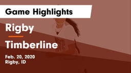 Rigby  vs Timberline  Game Highlights - Feb. 20, 2020