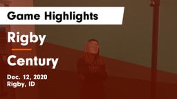 Rigby  vs Century  Game Highlights - Dec. 12, 2020