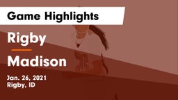 Rigby  vs Madison  Game Highlights - Jan. 26, 2021