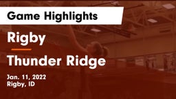 Rigby  vs Thunder Ridge  Game Highlights - Jan. 11, 2022