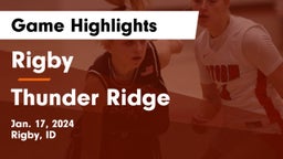 Rigby  vs Thunder Ridge  Game Highlights - Jan. 17, 2024