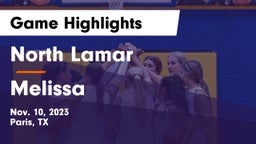 North Lamar  vs Melissa  Game Highlights - Nov. 10, 2023