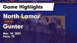 North Lamar  vs Gunter  Game Highlights - Nov. 18, 2023