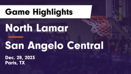 North Lamar  vs San Angelo Central  Game Highlights - Dec. 28, 2023