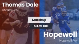 Matchup: Thomas Dale  vs. Hopewell  2018