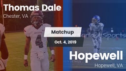 Matchup: Thomas Dale  vs. Hopewell  2019