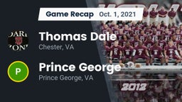 Recap: Thomas Dale  vs. Prince George  2021