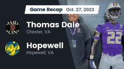 Recap: Thomas Dale  vs. Hopewell  2023