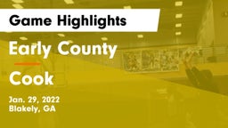 Early County  vs Cook  Game Highlights - Jan. 29, 2022