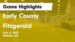 Early County  vs Fitzgerald  Game Highlights - Feb. 8, 2022