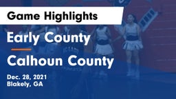 Early County  vs Calhoun County  Game Highlights - Dec. 28, 2021