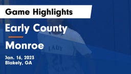 Early County  vs Monroe  Game Highlights - Jan. 16, 2023