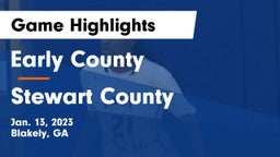 Early County  vs Stewart County  Game Highlights - Jan. 13, 2023
