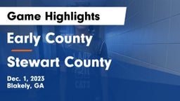 Early County  vs Stewart County  Game Highlights - Dec. 1, 2023