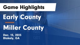 Early County  vs Miller County Game Highlights - Dec. 15, 2023