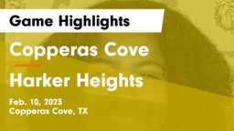 Copperas Cove  vs Harker Heights  Game Highlights - Feb. 10, 2023