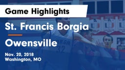 St. Francis Borgia  vs Owensville  Game Highlights - Nov. 20, 2018