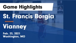 St. Francis Borgia  vs Vianney  Game Highlights - Feb. 23, 2021