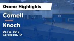 Cornell  vs Knoch  Game Highlights - Dec 03, 2016