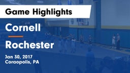 Cornell  vs Rochester  Game Highlights - Jan 30, 2017