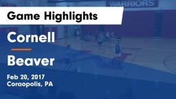 Cornell  vs Beaver  Game Highlights - Feb 20, 2017