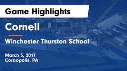 Cornell  vs Winchester Thurston School Game Highlights - March 3, 2017