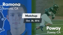 Matchup: Ramona  vs. Poway  2016