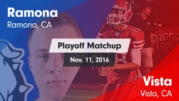 Matchup: Ramona  vs. Vista  2016