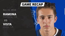 Recap: Ramona  vs. Vista  2016