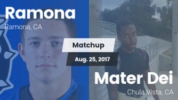Matchup: Ramona  vs. Mater Dei  2017