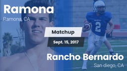 Matchup: Ramona  vs. Rancho Bernardo  2017