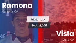 Matchup: Ramona  vs. Vista  2017
