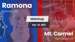 Matchup: Ramona  vs. Mt. Carmel  2017