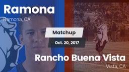 Matchup: Ramona  vs. Rancho Buena Vista  2017