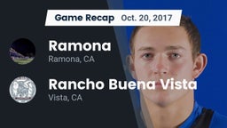 Recap: Ramona  vs. Rancho Buena Vista  2017