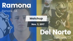 Matchup: Ramona  vs. Del Norte  2017