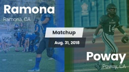 Matchup: Ramona  vs. Poway  2018