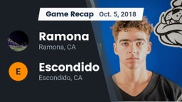 Recap: Ramona  vs. Escondido  2018