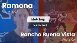 Matchup: Ramona  vs. Rancho Buena Vista  2018