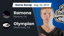 Recap: Ramona  vs. Olympian  2019