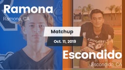 Matchup: Ramona  vs. Escondido  2019