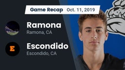 Recap: Ramona  vs. Escondido  2019