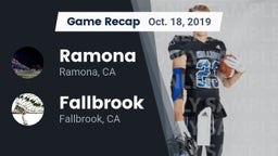 Recap: Ramona  vs. Fallbrook  2019
