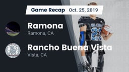 Recap: Ramona  vs. Rancho Buena Vista  2019