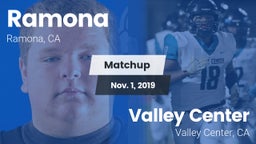 Matchup: Ramona  vs. Valley Center  2019