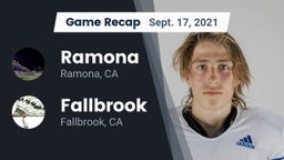 Recap: Ramona  vs. Fallbrook  2021